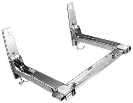 DECHOUS Retractable Microwave Oven Rack Wall-mounted Bracket Oven Stand Shelf Kitchen Shelves Sturdy Design