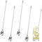 4 Piezas 30cm Cuchara Mezcladora de Cóctel de Acero Inoxidable, cucharas de Bar, Cucharas de Mango Largo, Agitador Torcido de Cóctel Largo, Cuchara de Mezcla para Cócteles, Batidos, Café, Jugo, Té
