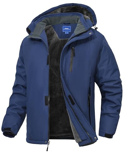 Zoofly Giacca Da Sci Da Montagna Da Uomo Impermeabile Antivento Giubbotto Uomo Caldo Invernale Giacca Invernale Uomo Cappotto Da Neve Giacca Invernale Con Cappuccio