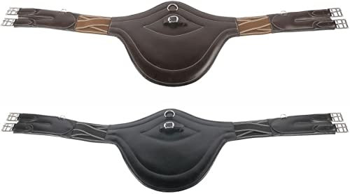 Harry's Horse 31401350 05115 CM Strap Deluxe Chest Protector, Black, M