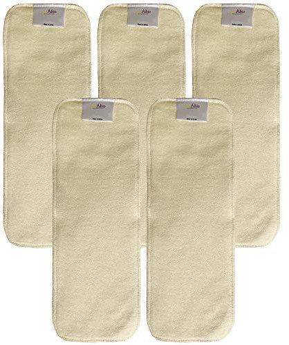 Ecoable Hanf Windeleinlagen für Übernacht, für Stoffwindeln - Beige -