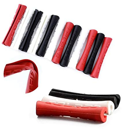 Farbetter Bicycle Frame Protection Bike Protector Rubber Sleeve for Shifter Brake Cable 3 Colors, 4pcs/ Color, 12pcs/ Bag