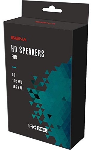 Sena Unisex-Adult High Definition Speakers, Improved Bass and Clarity, Fits 10C EVO and 10C Pro, Upgraded Speakers, Black, Type B