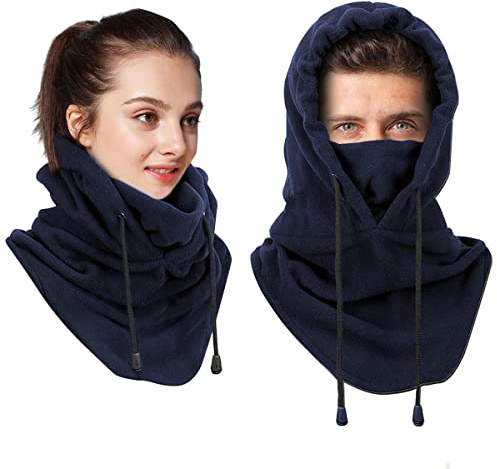 Balaclava Face Mask Winter Windproof Ski Mask Balaclava Thermal Fleece Face Masks Neck Warmer Outdoor Sports Face Cover Hat Snood for Men Women for Motorcycle Skiing Running Biking Unisex
