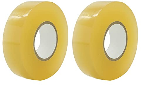 2-pack hockeytejp, mångsidig tejp, genomskinlig, skenbenskydd, strumpband, rulle, sportutrustning, 2,4 cm x 28 m
