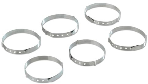 3 PAGEN® Morsetti per involtini di carne e cavolo – Anelli riutilizzabili per involtini facilitano il lavoro – Lavabile in lavastoviglie e 100% per uso alimentare – Set da 6 in acciaio inox