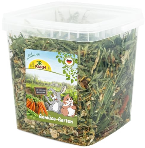 JR Farm Jardinière de légumes en Seau de 600 g (Herbes pour Lapins Nains et rongeurs, complément Alimentaire)