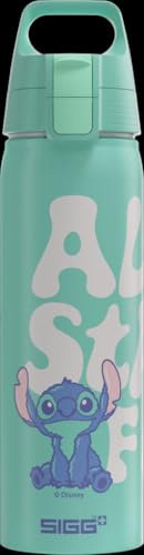 SIGG - Alu Trinkflasche - WMB One Disney Lilo & Stitch - Made in Switzerland - Climatepartner zertifiziert - Für Kohlensäurehaltige Getränke Geeignet - Auslaufsicher - BPA-frei - Türkis - 0.75 L