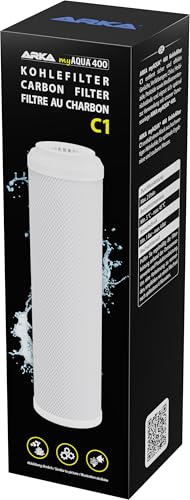 ARKA myAQUA 400 kolfilter C1 – avlägsnar effektivt lukter, missfärgningar, klor och andra föroreningar från vattnet