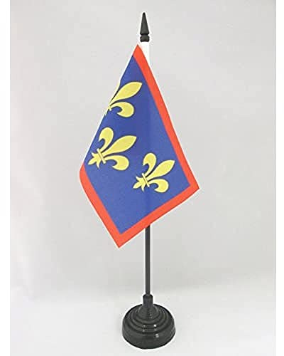 AZ FLAG Bordsflagga Provinsen Anjou 15x10 cm 100D Polyester Plastfot