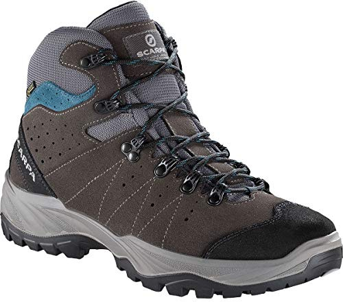 Scarpa Men's Mistral GTX High Rise Hiking Boots, Smoke-Lake Blue Gore-tex Energy II, 13 UK, 46 EU