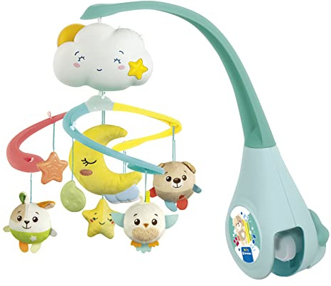 Clementoni 17710 Sweet Cloud Cot Toy & Sound Machine, Crib Mobile, Toddler, Early Years, Infant, New Born Toys Gift, Multicolour