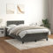Willood Boxspringbett mit Matratze Dunkelgrau 120x200 cm SamtKnöpfe