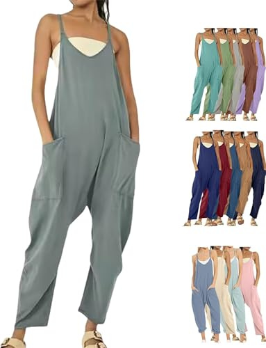 Maternity Jumpsuit,Cotton jumpsuits for women (Large,Gray)