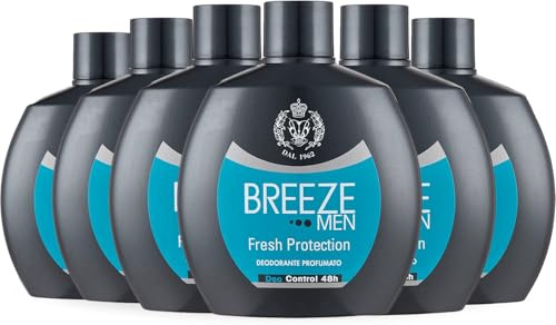 BREEZE | Squeeze Fresh Protection Deodorant, Breeze Men, 6 x 100 ml