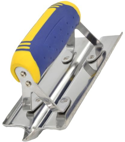 Groover de hormigón: borde de acero más suave, herramienta de revestimiento de construcción | Frontera cómoda para el acabado para trabajos de paisaje de hormigón, proyectos de pavimentación