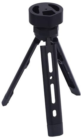 Fabater Trépied Satellite en Alliage en Aluminium Réglable pour le Camping de Voyage en VR, Conception Pliante Portable, Coussinets en Mousse Non Glissants, Adaptés au Mini-satellite