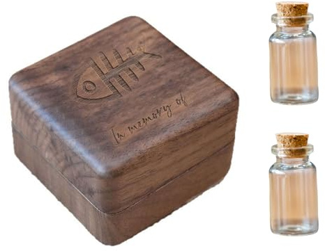 Caja de recuerdos para mascotas de madera maciza con grabado para guardar pieles, garras y dientes como pérdida estimada de perros y gatos, caja de recuerdos para mascotas
