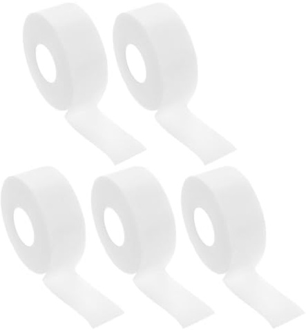 CANIGHT Protecteur de Revers Invisible Autocollant Blanc en Tissu Non Tissé, Absorption de Transpiration, 5 Rouleaux pour Vêtements et Chapeaux, pour Temps Chaud et Sport