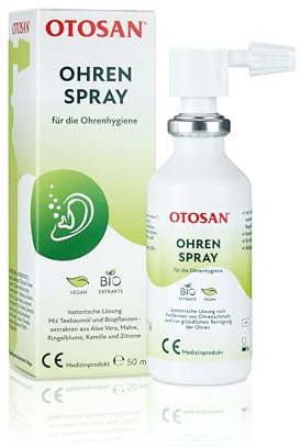 OTOSAN Ohrenspray 50 ml natürliche und wirksame Ohrenhygiene auf Salzwasser-Basis | Medizinprodukt zur Reinigung der Ohren