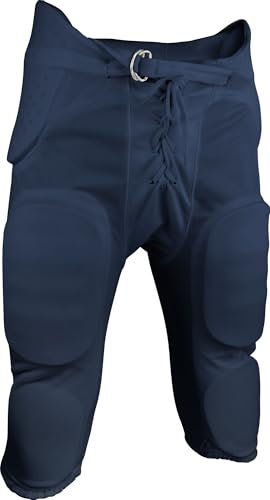 Sports Unlimited Doppelt gestrickte integrierte Jugend-Fußballhose mit Polstern – Jugend-Fußball-Trainingshose für Jungen, Marineblau, Mittel