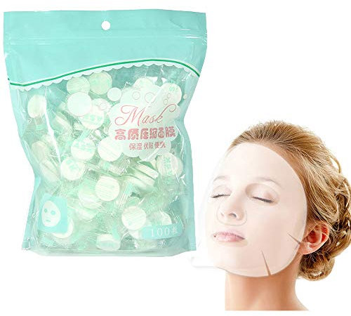 Lezed Komprimierte Einweg Papier Maske 100 Stücke Hautpflege Compress Gesichtsmaske DIY Komprimierte Gesicht Masken Reiner Baumwolle Mini Komprimierte Gesichtsmaske Zur Gesichtspflege