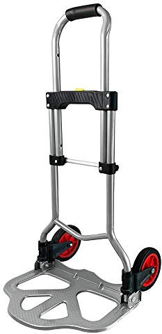 UISEBRT – Carrello montascale pieghevole in alluminio, per un trasporto stabile fino a 60 kg