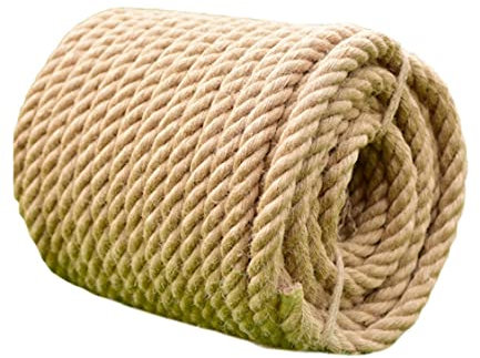 yjyxzy Cuerda de Yute Utilidad Multiusos Cuerda de sisal Cuerda de Manila Trenzada náutica Cortada a Medida Paisaje Muelle para Barcos Ancla para Barcos Muelle para Escalar Jardín Lote