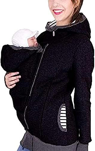Baby Carrier Hoodie,Multifunction Maternity Baby Carrier Hoodie Women Baby Wearing Kangaroo Jacket Coat Sweatshirt Wearing Care Shirts Coat Baby And Mother 1,L,1,2XL,Pleasant63