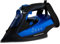 Hamilton Beach Steam Iron, 3000W, SteamMax Pro, Non-Stick Ceramic Soleplate, Dry or Steam Ironing, Spritz Function, Crease Removal, Vertical Steam, Easy Fill Tank, Self Cleaning, Black/Blue - HB608BB