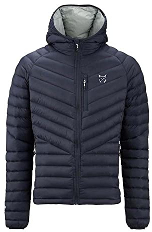 ALTUS Denali Chaqueta de pluma con capucha |Repelente al agua | Transpirable | Ressitente al viento | Hombre (FR/ES, Letras, XXL, Regular, Regular, Negro)