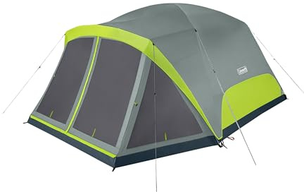 Coleman Skydome 8-Person Camping Tent with Screen Room, Rock Grey
