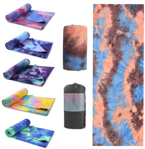Oaygat Yoga Towel Non Slip Hot Yoga Towel with Grip Dots Quick Dry Yoga Blanket Super Soft Sweat Absorbent Microfiber Mat Towel with Mesh Carry Bag Ideal for Hot Yoga Pilates Bikram Gym and Workout