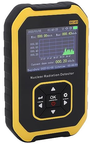 Geigerräknare, Realtidsstrålningsdetektortestmätare med LCD-skärm för CT, Kakel, Marmor, Industriell Strålning, Mat, Metall, Kraftfullt Detektionssystem