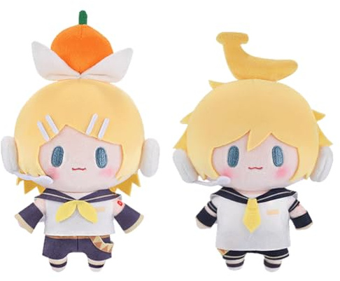 Zhongkaihua 15CM Kagamine Rin Plush Pendant Anime Pillow Cushion Stuffed PP Cotton Car Bag Home Keychain Decoration Pendant For Fans