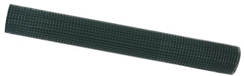 vidaXL Recinzione in Filo Saldato Verde in PVC di per il Giardino - 50 x 1.4m. Struttura in Ferro Robusta per Uso Esterno, Facile da Installare. Barriera Decorativa e Funzionale, Ideale come Divisor