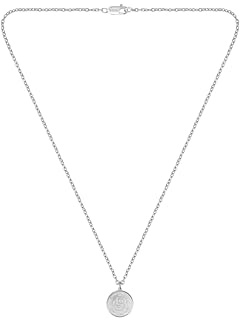 BOSS Jewelry Halskette für Herren Kollektion DOUBLE B COIN aus Edelstahl mit einem Charm in Münzform - 1580761