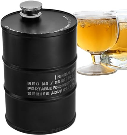 Frasco para Whisky | Recipiente De Gran Capacidad - Acero Inoxidable Portátil 750 ml para Excursionismo y Viajes
