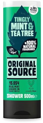 Katsy Style Mint & Tea Tree - Refreshing Shower Gel, Vegan Friendly Body Wash with Herbal Aroma, Suitable for Men and Women, Daily Bath Use, Gentle Cleansing Formula for Skin Comfort, 500ml Bottle