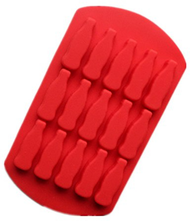 ODETOJOY 15 Cavity Coke Bottle DIY Mold Baking Mat Silicone Cake Mold Macaroon Pastry Oven Baking Mould Ice Grid Sheet Mat