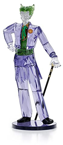Swarovski DC Batman Joker Ornament, Purple, Clear and Green Crystal, from the DC Comics Collection