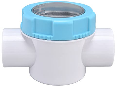 OUKENS Pool-Rückschlagventil, Mehrzweck G1-1/2 Schwimmbecken-PVC-Sicherheitsrückschlagventil 50 mm Rohr-Rückschlagventil mit perspektivischer Linse, Poolfilterzubehör für Schwimmbad-Spa