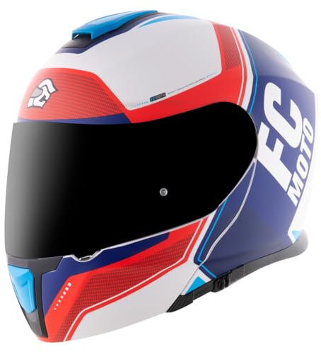 FC-Moto Novo Circuit Klapphelm, blau/rot/weiß, L (59/60)