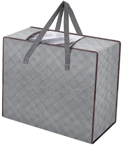AiQInu Scatole per Vestiti Salvaspazio, 90L Pieghevole Porta Abiti Grande Capacità (1pc)