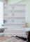 PlisseeOnline Doppelrollo Klemmfix ohne Bohren Weiß Silber mit Muster und Perlen Duo Rollo für Fenster und Türen Plissee Rollo Gardine 120 x 150 cm Blickdicht Klemmrollo mit Perlen Seitenzugrollo