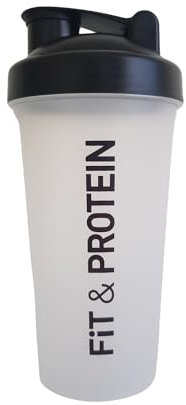 Gerlinéa Fit & Protein Shaker pour boissons protéinées, 600 ml, Sans BPA, Transparent, 222422