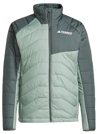 adidas Men's Terrex Multi Synthetic Insulated Jacket, Silver Green/Legend Ivy, L