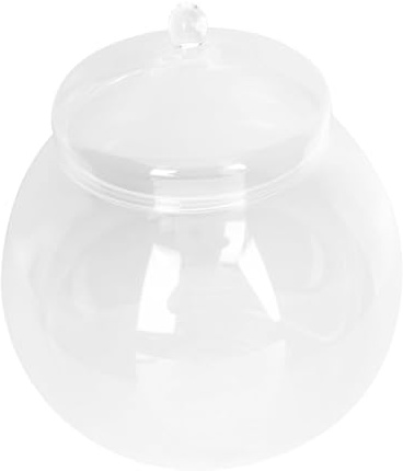 SUPVOX Bouteille Paysage en Verre Transparent 15cm avec Couvercle pour Terrarium Intérieur Micro-Paysage DIY Décoration De Table Écologique