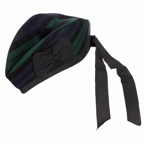 Skotsk tartan glengarry-hatt | skotsk militärkeps | traditionell skotsk elegans | Piper hätta kilt tartan keps