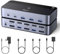 UGREEN 8K@60Hz Displayport KVM Switch 2 Monitors 2 Computers Support 4K@240Hz, 4 Port USB KVM Switcher DP 1.4 KVM Switches for 2 Computers Share Keyboard, Mouse, Hard Drive and 2 Monitors